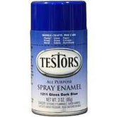 Testors 1211T Craft Spray Paint, Gloss, Dark Blue, 3 oz